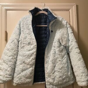 THE NORTH FACE REVERSIBLE MOSSBUD SWIRL JACKET GIRLS'